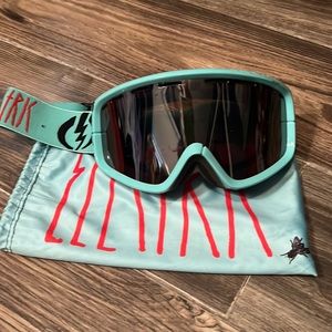 Blue ski googles electric brand large frame